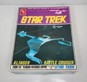 1968 AMT Star Trek Klingon Battle Cruiser Model Kit - Brand New Open Box Vintage