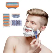 Set of 4 Pcs Replacement for Gillette Fusion 5 Series Razor Shaving 5 Blades Trimmer Refill Cartridges