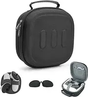 [EUCARLOS] Hard Carrying Case Compatible with Meta Quest 3 / Quest 2 / Vision Pro, VR Gaming Headset and Touch Controllers Travel Case with Lens Cover for Oculus Quest 3/2/ Vision Pro Accessories