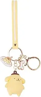 [Alkyne] iTTiTude Hello Kitty & Friends Adorable Cartoon Keychain Keyring Key Purse Handbag Charms, Pompompurin, Does not apply