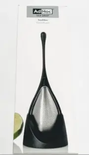 AdHoc Tea Drop Fine Large Loose Leaf Tea Infuser w/ Stand, 8" Stainless Steel