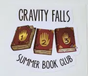 Gravity Falls pig books club Sticker decal car laptop scrapbook