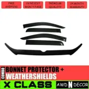 Bonnet Protector + Weathershields Window Visors for Mercedes X-Class XClass 17+