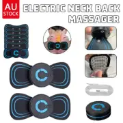 Mini Electric Neck Back Massager EMS Cervical Massage Patch Relief Pain Portable