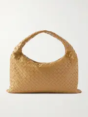[Bottega Veneta] Bottega Veneta - Hop Intrecciato Leather Tote - Light brown - One size One size Brown