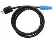 Elite Core PC12-AM-6 Twist-Lock Power Blue to Edison Male Power Cable, 6'