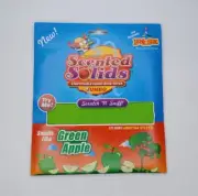 Book Sox Scented Solids Green Apple Scratch N Sniff Jumbo Fabric Book Cover