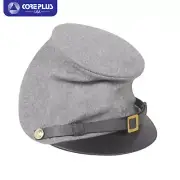 "Men's US Civil War Forage Wool Kepi - Authentic Military Hat, Adjustable Strap"