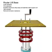 Aluminum Alloy Router Lift System 4 Jaw Clamping Table Base Heavy Duty Tool