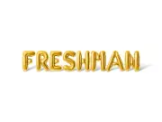 FRESHMAN Letter Balloon Banner - Freshman Year Student Party Supply Decorations