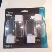 4- Plug-In Automatic Dusk to Dawn Warm White LED Night Light