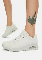 [Skechers] Off White Stand On Air Uno Sneakers