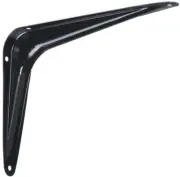 NEW CASE OF (20) NATIONAL N218-917 BLACK 6 X 8 UTILITY QUALITY SHELF BRACKETS