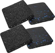 EXAOMBLE 4pcs Non- Floor Mats for Fitness Equipment Thickened Shock Absorbing Pads for Treadmills and Noise Reduction and Dampening and Exercise Mat