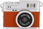 Depisuta Mini Keychain Camera, 1080P 20MP Mini Digital Camera with 0.96in Screen, Retro Portable Video Recorder for Photo Video Travel Study Recording, 120 Mins Battery Life (Brown)