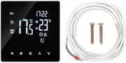 Floor Heating Thermostat Programmable Touch Screen Digital Temperature Controller with LCD Display for Home Office Hotel Apartment ABS Material 16A 4400W AC 90240V (with WiFi)