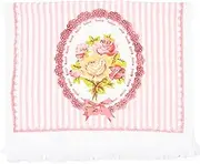 Clayre & Eef CT020 Guest Towel White Pink 40 x 66 cm