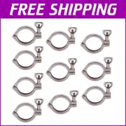 Corrosion-Resistant 304 Stainless Steel Tri Clamp with Wing Nut - 1.5'' - 10pcs