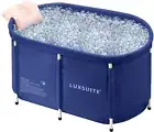 300L Portable Bathtub Foldable Soaking Ice Bath Spa Tub Thickening Freestanding