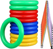 ERINGOGO 12Pcs Safety Walking Ropes with Handles Bright Color Lost Leash for Preschoolers for Group Activities and Up Management