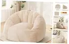 Giant Bean Bag Chair, Oversized BeanBag Couch for Adults, Large Bean Bag Beige