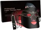 Led Face Mask Light Therapy,4 Colors Skin Rejuvenation 240 Led Red Light Mask