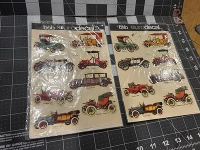 Bsb Transfer Decals Of Antique Cars ￼water Activated