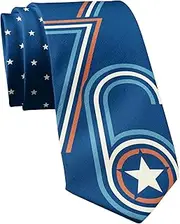 [Crazy Dog T-shirts] Fourth Of July Tie Funny Patriotic Graphic Novelty Necktie