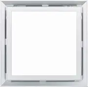 Household Ventilation Fans Integrated Ceiling Led Lighting Ventilating Fan, Silent Exhaust Fan with Light, Ceiling Ventilating Fan for Bathroom Kitchen (Color : Silver, Size : 30x30CM)