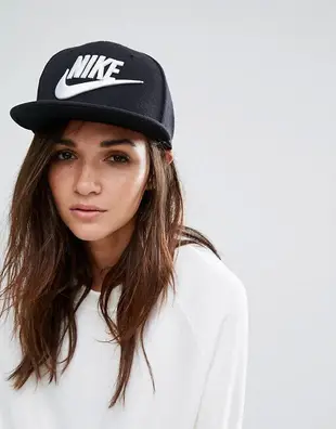 南◇現  NIKE 電繡  snapback 棒球帽  帽子 SWOOSH 勾勾 黑白 584169-010