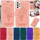 Butterfly Wallet Leather Flip Case Cover For Samsung S22 S20 S21 A51 A71 A12 A52