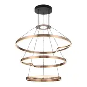Ostrom 3 Tier LED Pendant Light in Coffee Gold