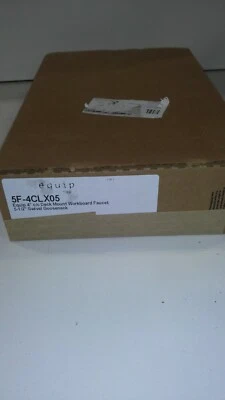 T&S Brass 5F-4CLX05 Equip 4" C/C Deck Mount Workboard Faucet, 5-1/2" Swivel Goos