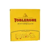 Toblerone Swiss Milk Chocolate XL Bar (Count 20) - 3.52 oz