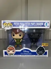 Funko Pop! Disney - Peter Pan & Peter Pan's Shadow - Hot Topic Exclusive - Mint