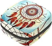 Period Bag,Sanitary Napkin Storage Bag,Dreamcatcher Ethnic Style,Tampon Bag for Purse