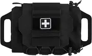 Med Kit Tactical Large Capacity Tactical First Aid Kit, Survival Two-Piece System Med Roll Carrier Trauma Kit for Emergency Survival Outdoor Travel Hiking, Med Kit Tactical