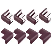 Corner Protectors, 8 Pcs Furniture Corner Guards and Edges Bumpers(Dark Brown)