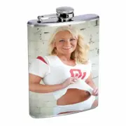 Oklahoma Pin Up Girls D1 Flask 8oz Stainless Steel Hip Drinking Whiskey