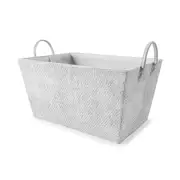 Tapered Textured Basket - Grey