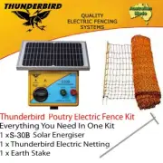 Thunderbird Electric Fence 50mt Poultry Netting Kit