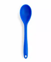 Art + Cook Non Scratch Silicone Solid Cooking Spoon 10.5", Blue