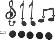 BCOATH 4pcs Music Note Elements Wall Candle Holder Candle Sconce Wall Decor for Living Room