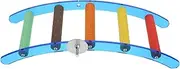 Mipcase 1Pc Parrot Arch Ladder Climbing Stand Rack for Pet Birds Safe and Comfortable Perch for Play and Rest for Parrots Easy to Install Bird Cage
