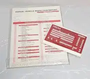 Annual Vehicle Inspection Report Form 25-pack Snap-Out Format, 3-Ply Carbonless