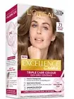 LOREAL PARIS NEW EXCELLENCE CREME TRIPLE CARE HAIR COLOUR 7.1 DARK ASH BLONDE X2