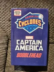 BROOKLYN CYCLONES CAPTAIN AMERICA BOBBLEHEAD 7/02/17 SGA BOBBLE HEAD NY METS