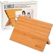 Chef’s Vision Bamboo Magnetic Knife Block - Stylish Kitchen Magnetic Knife Holder - Elegant Free Standing Knife Display - Ideal for Colorful Knives - Sleek Kitchen Décor - Knife Block Without Knives