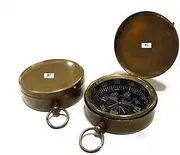 Pocket Compass Outdoor Compass Antique Hiking Hunting Camping Survival Compass Brass Compass, Handmade Compass for Camping, Travelling, Gifting Compass for Wedding, Birthday, Graduation Day Gifts