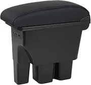 Car Center Armrest Box Assembly Storage Box With USB PortsCompatible For Suzuki Jimny 2019-2023 JB74 Retrofit Parts Interior Accessory(Black Line Model)